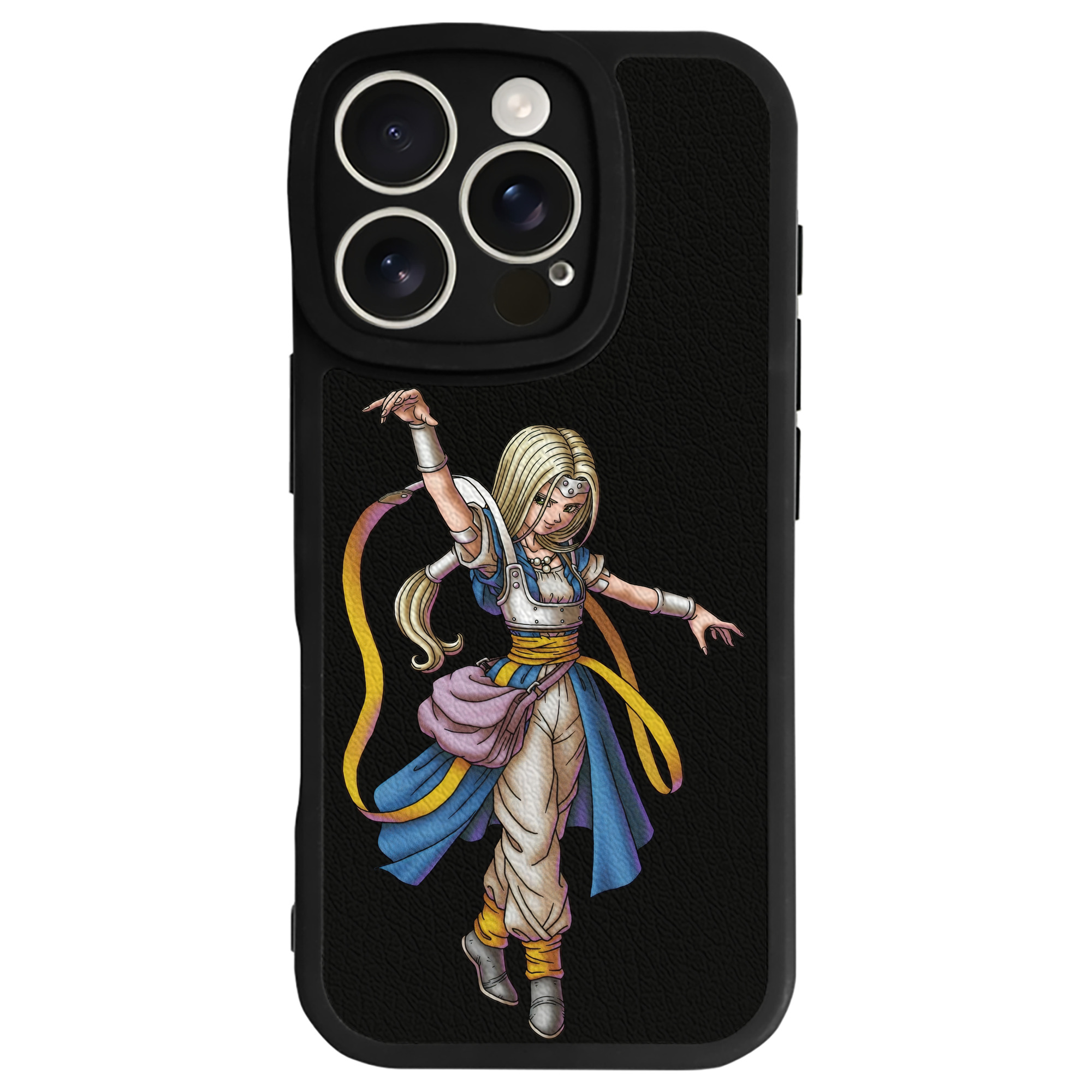 （画像用） ドラゴンクエスト Doragon Kuesuto Dragon Quest 【iPhone 16シリーズ対応】シリコンスマホケース（レザー調） 材質：シリコン